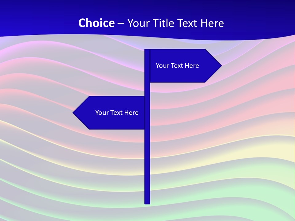 Border Rainbow Background PowerPoint Template
