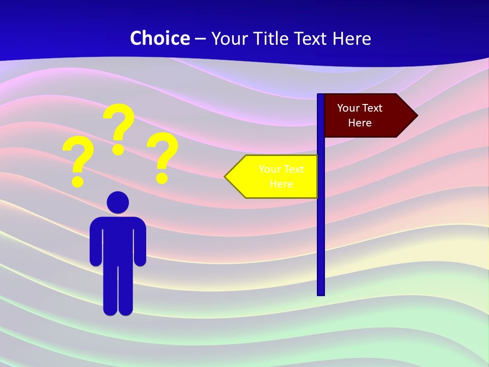 Border Rainbow Background PowerPoint Template