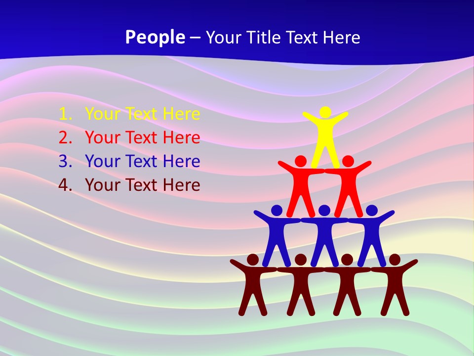 Border Rainbow Background PowerPoint Template