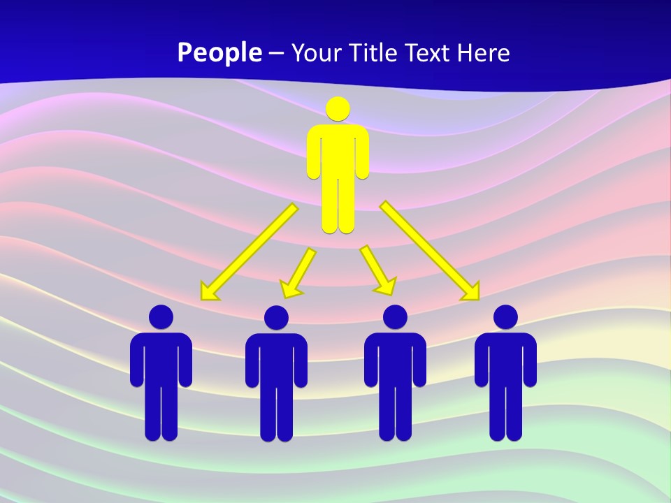 Border Rainbow Background PowerPoint Template