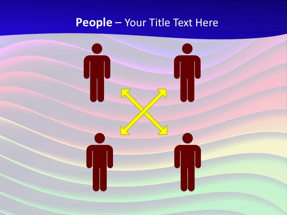 Border Rainbow Background PowerPoint Template