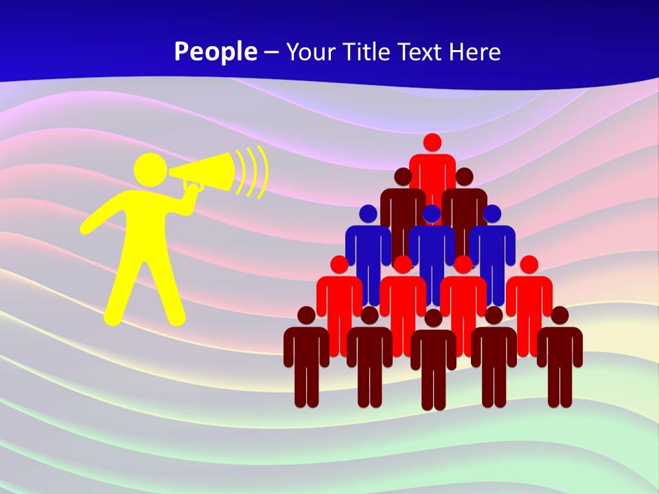 Border Rainbow Background PowerPoint Template