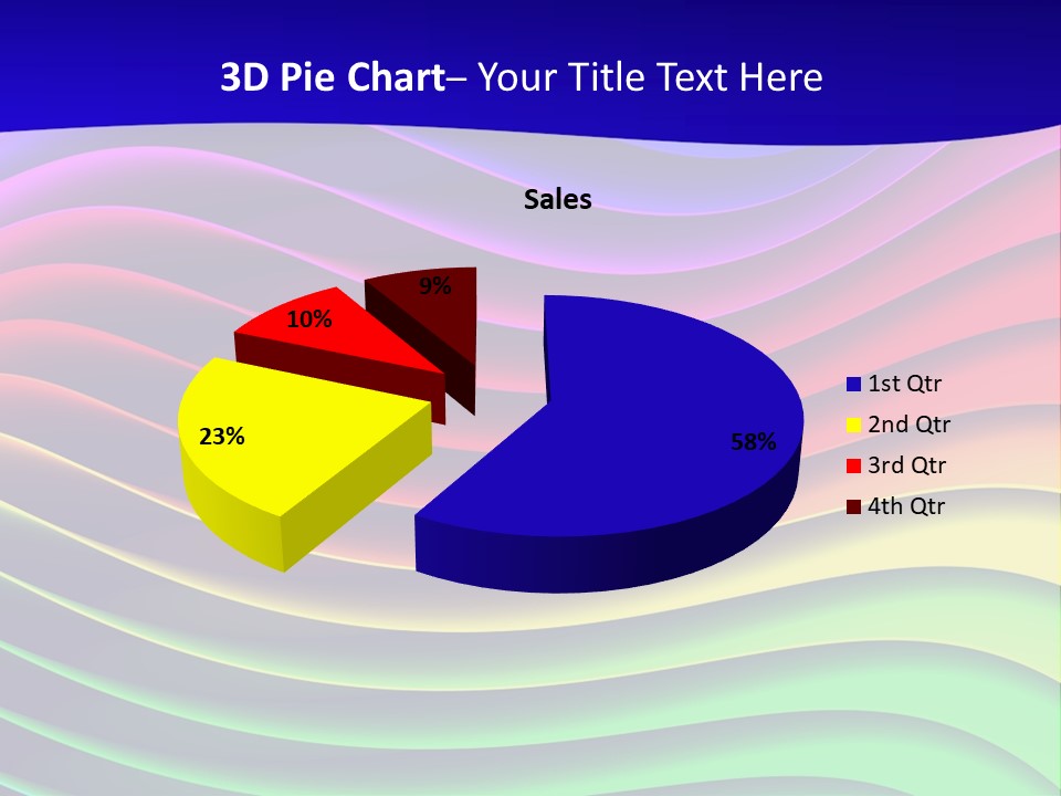 Border Rainbow Background PowerPoint Template