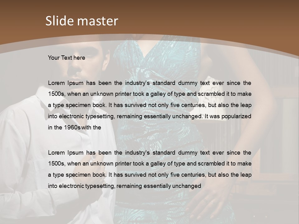 Bedroom Lingerie People PowerPoint Template