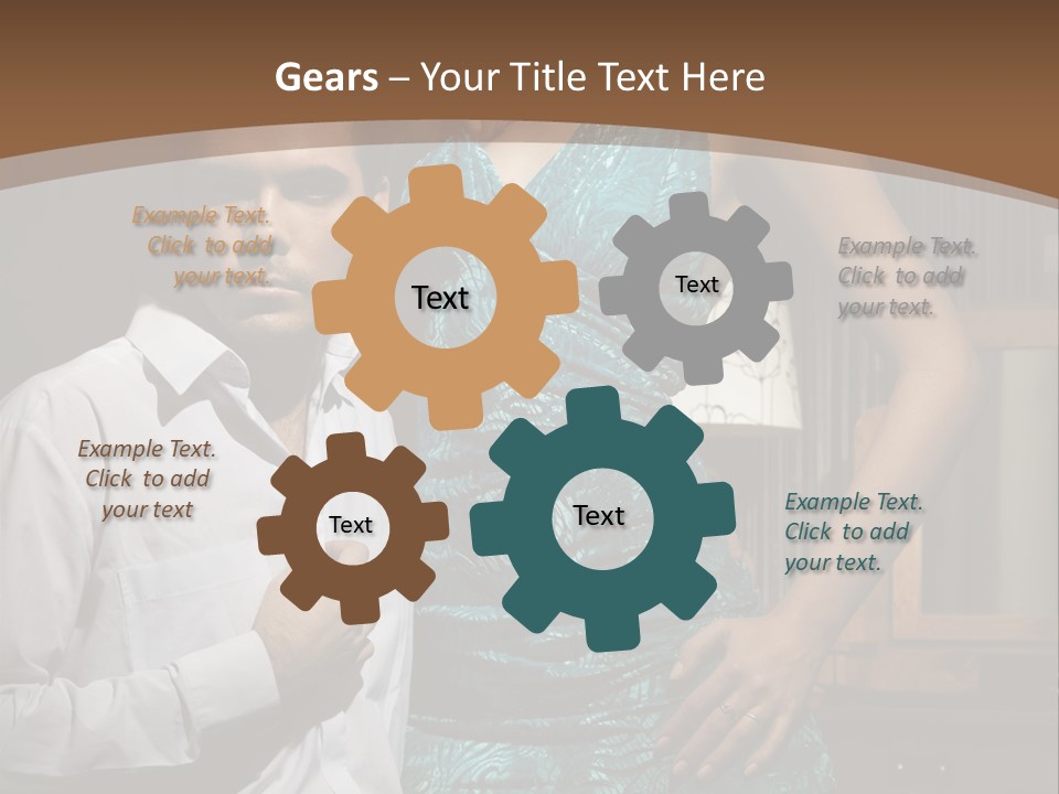 Bedroom Lingerie People PowerPoint Template