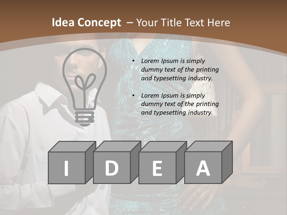 Bedroom Lingerie People PowerPoint Template