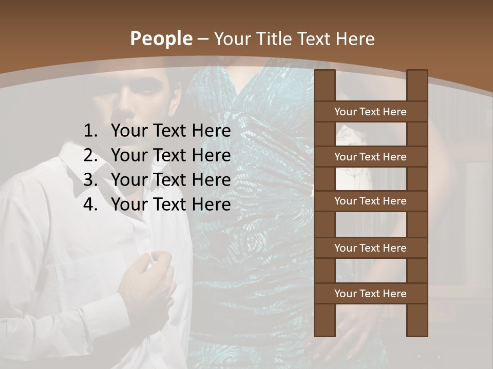 Bedroom Lingerie People PowerPoint Template