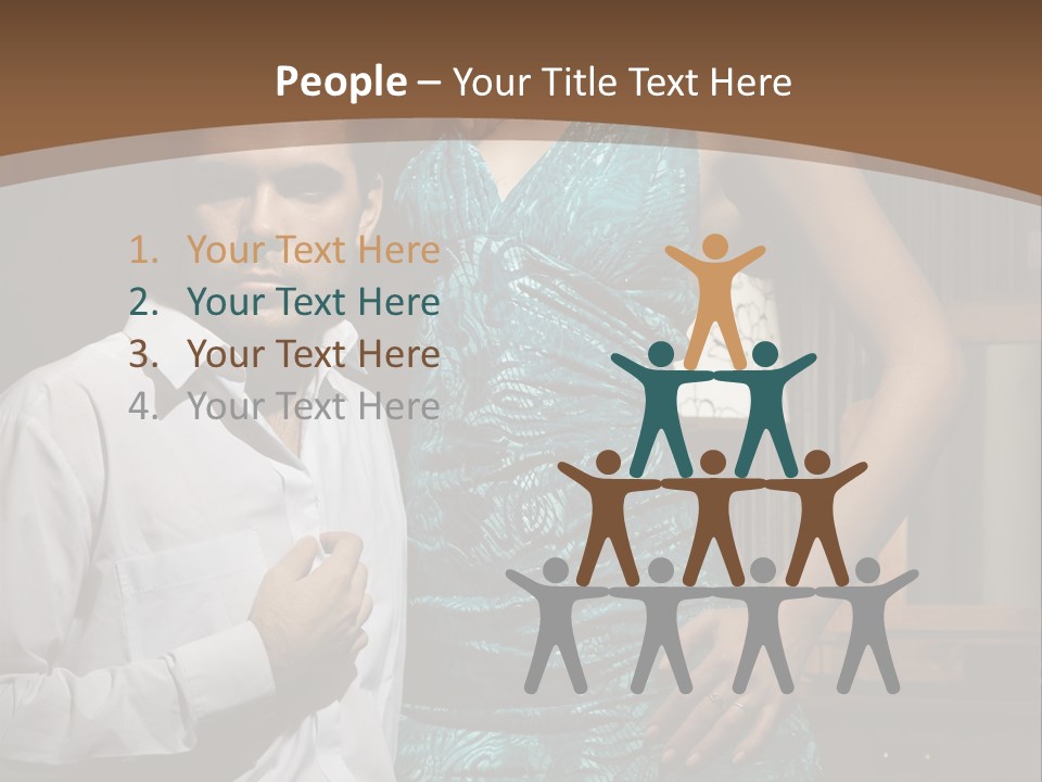 Bedroom Lingerie People PowerPoint Template