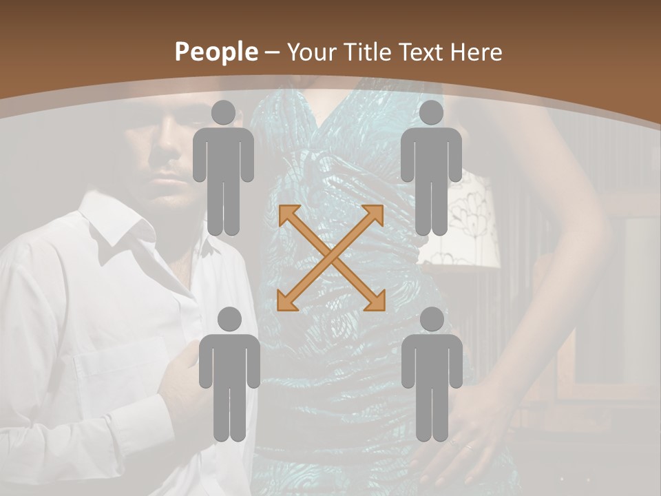 Bedroom Lingerie People PowerPoint Template