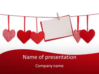 Holiday Letter Decoration PowerPoint Template