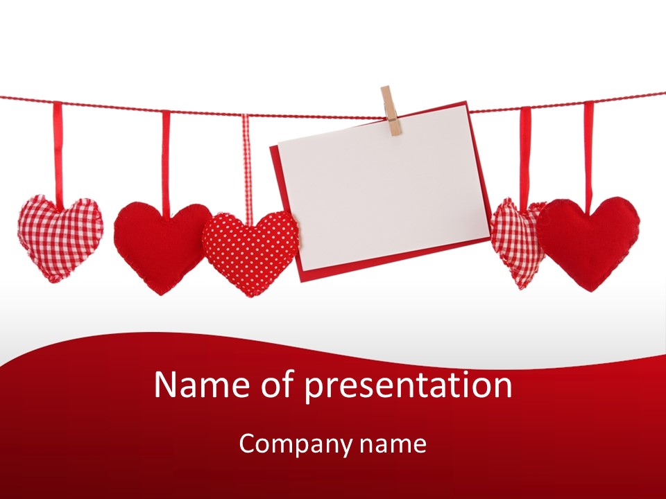 Holiday Letter Decoration PowerPoint Template