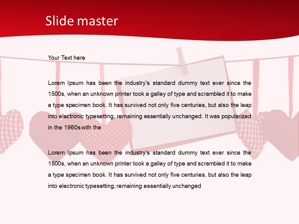 Holiday Letter Decoration PowerPoint Template