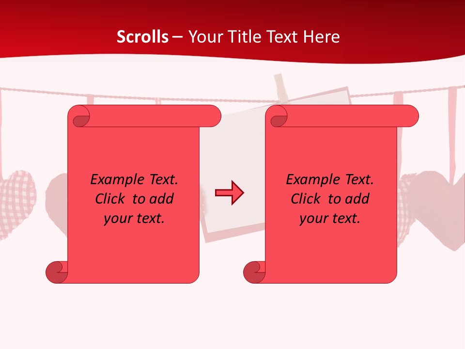 Holiday Letter Decoration PowerPoint Template