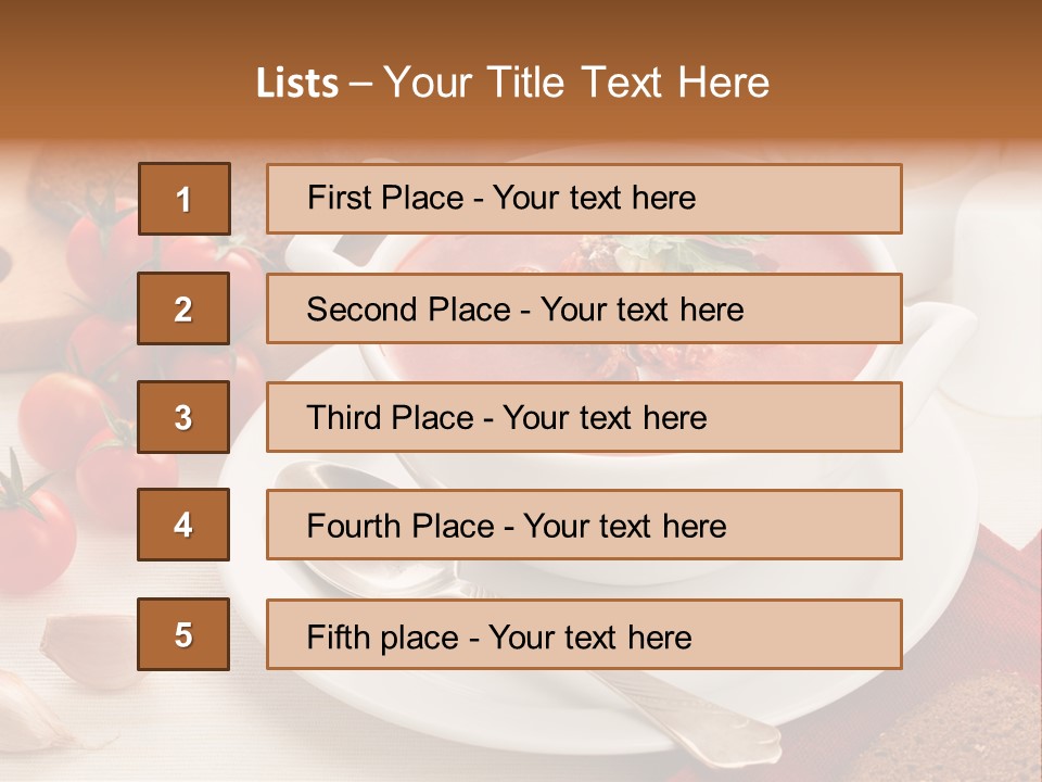 Dishware Red Beet Beetroot PowerPoint Template
