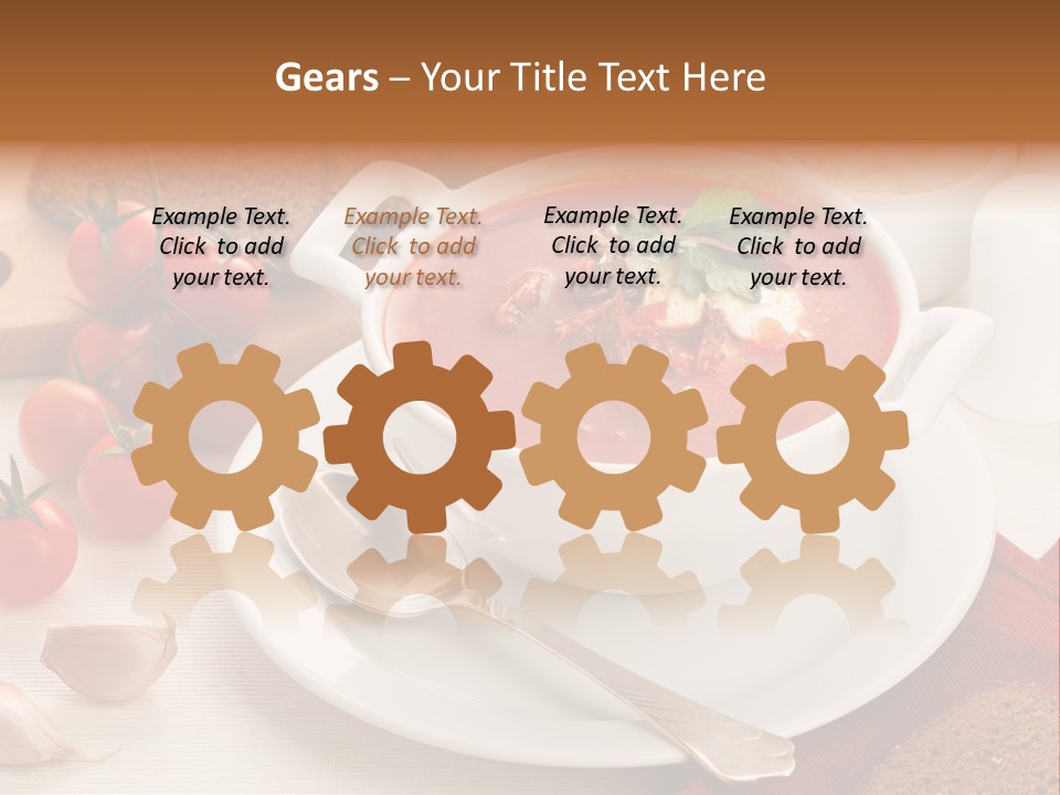 Dishware Red Beet Beetroot PowerPoint Template