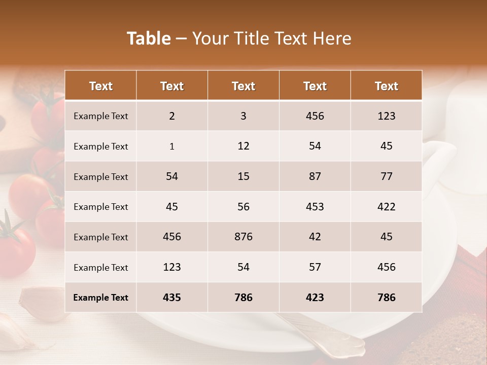 Dishware Red Beet Beetroot PowerPoint Template