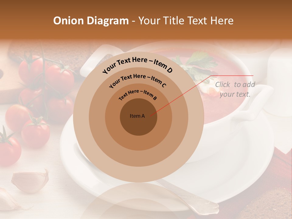 Dishware Red Beet Beetroot PowerPoint Template