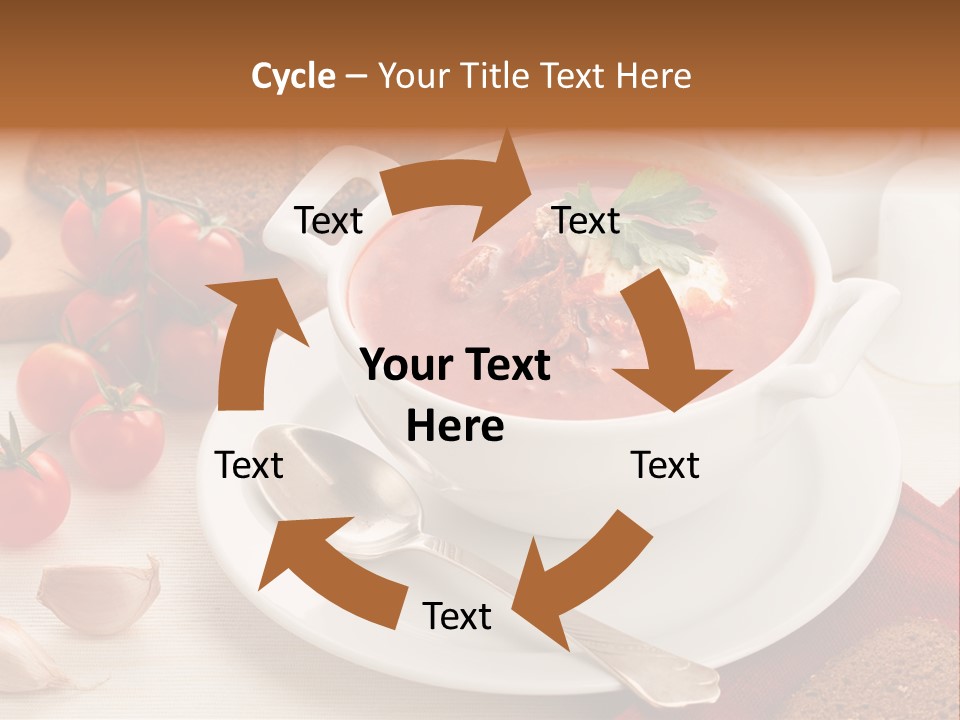 Dishware Red Beet Beetroot PowerPoint Template