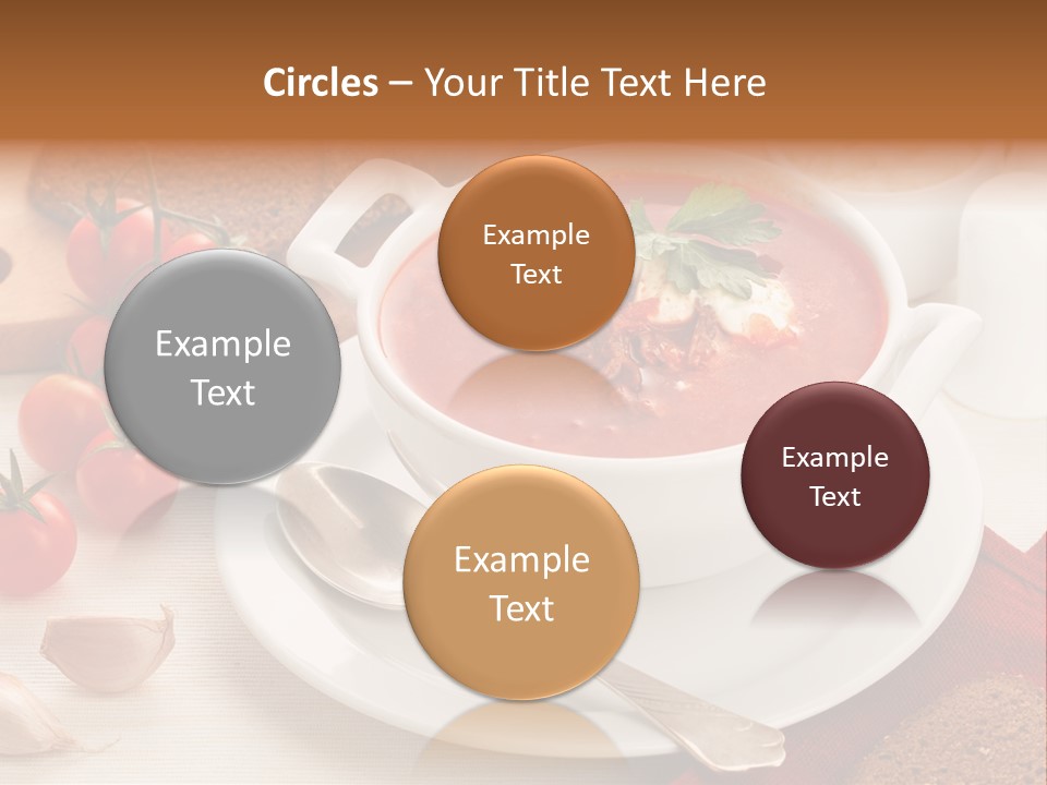 Dishware Red Beet Beetroot PowerPoint Template