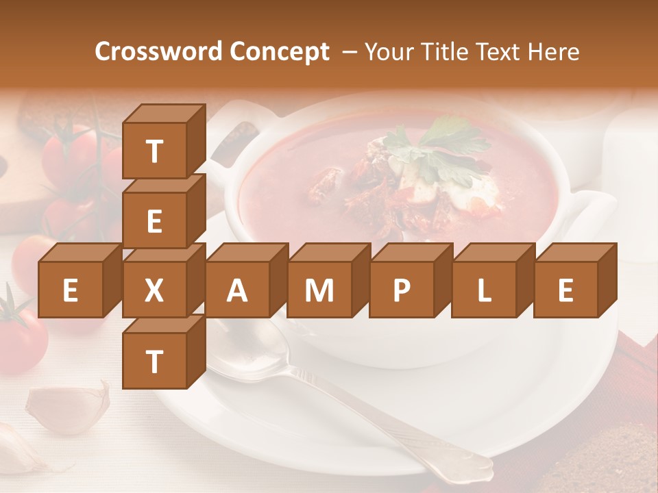 Dishware Red Beet Beetroot PowerPoint Template