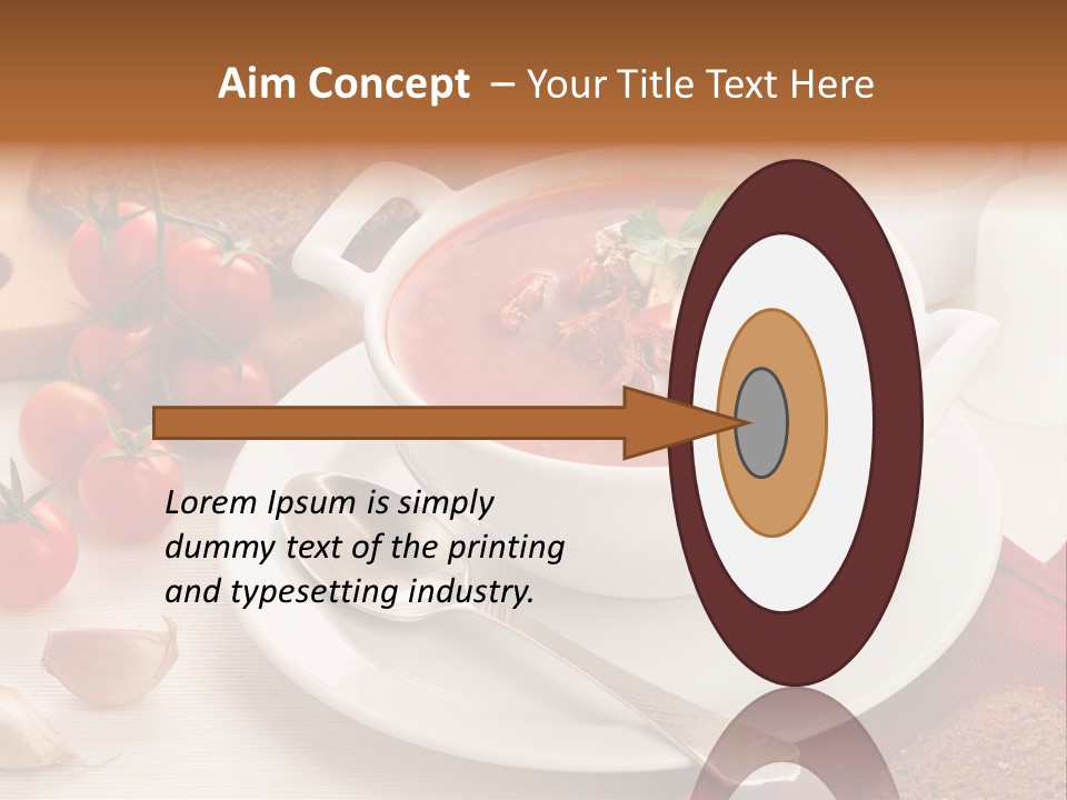 Dishware Red Beet Beetroot PowerPoint Template