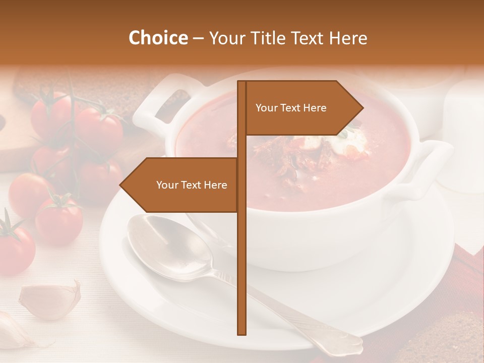 Dishware Red Beet Beetroot PowerPoint Template