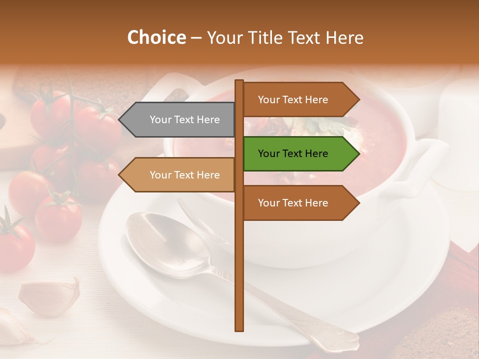 Dishware Red Beet Beetroot PowerPoint Template