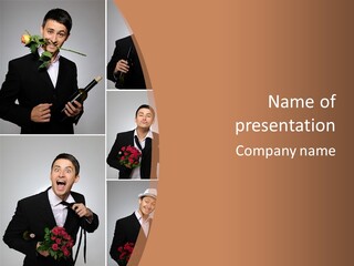 Valentine Caucasian Young PowerPoint Template