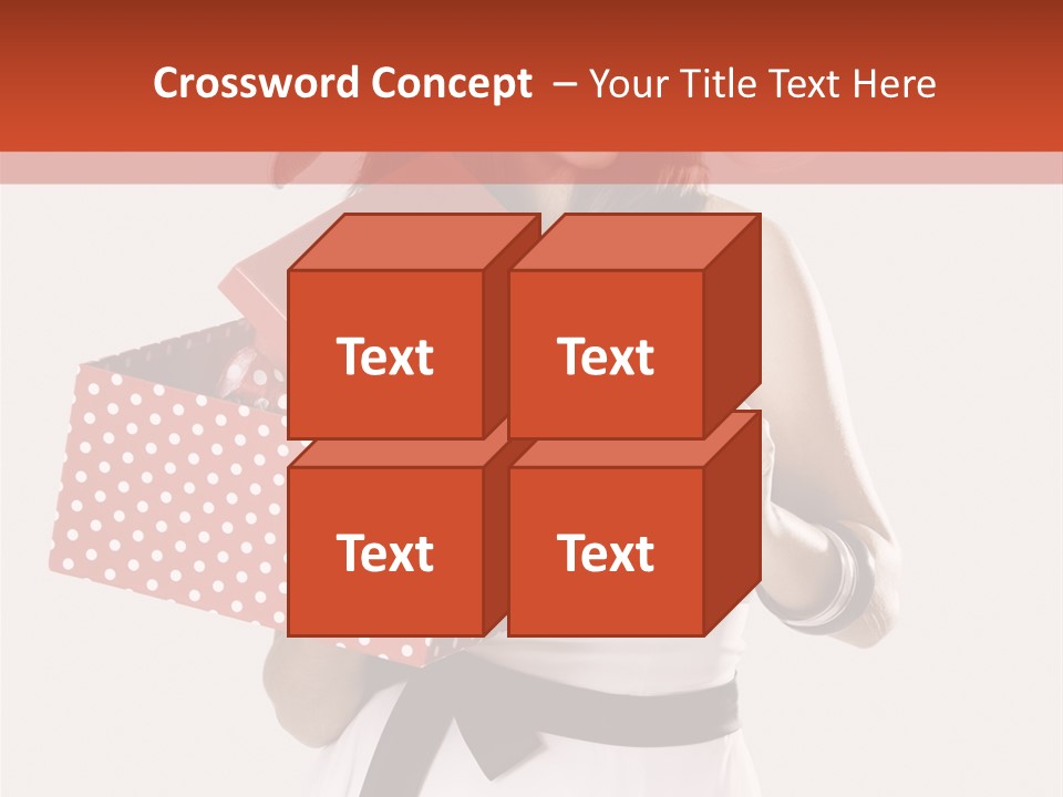 Adult Brunette Cute PowerPoint Template