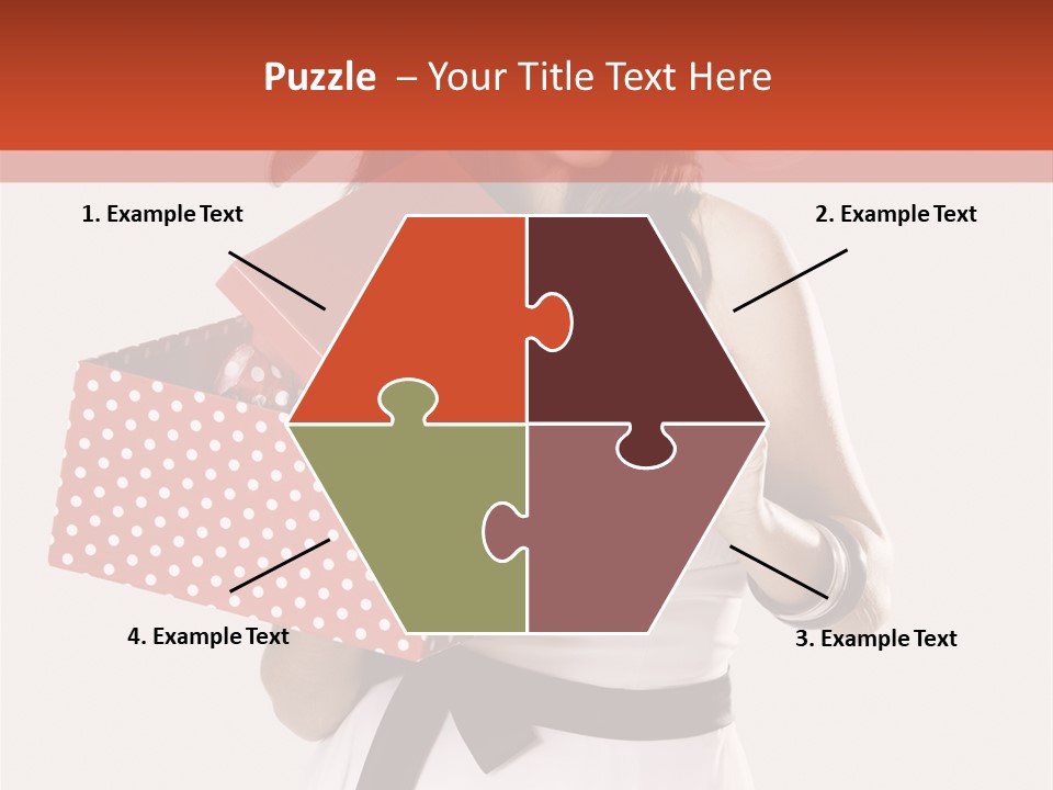 Adult Brunette Cute PowerPoint Template