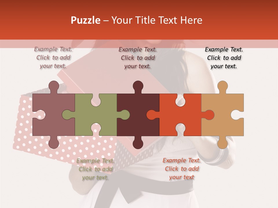 Adult Brunette Cute PowerPoint Template