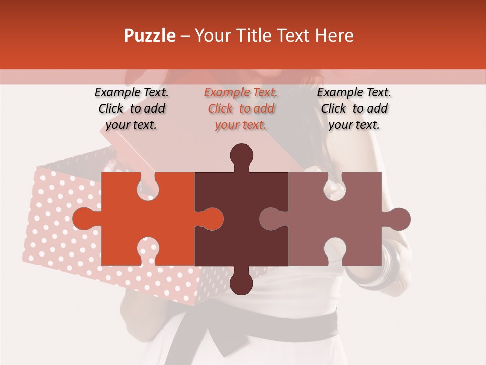 Adult Brunette Cute PowerPoint Template