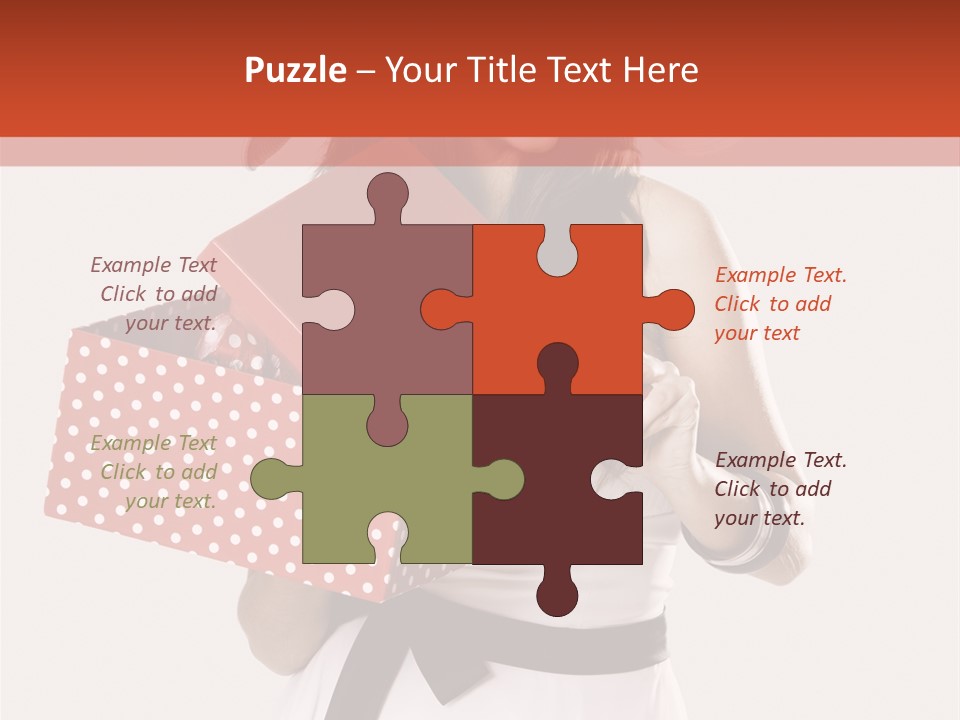 Adult Brunette Cute PowerPoint Template