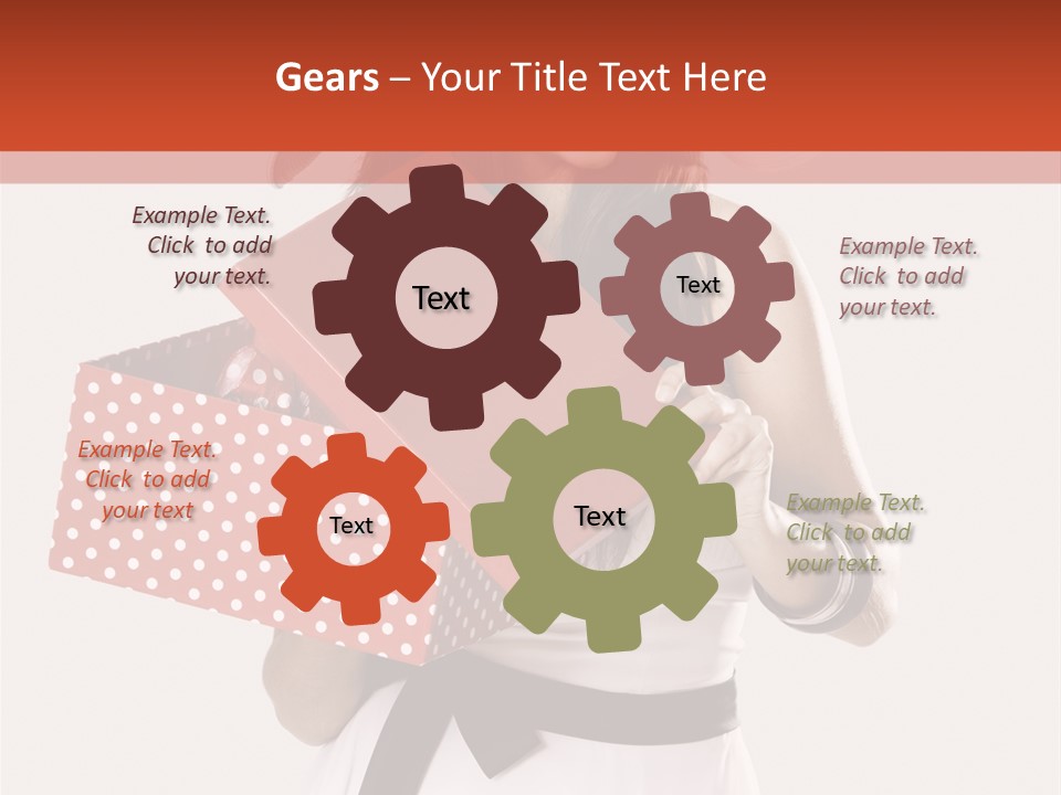 Adult Brunette Cute PowerPoint Template