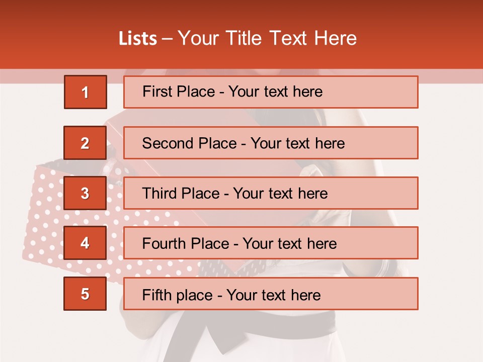 Adult Brunette Cute PowerPoint Template