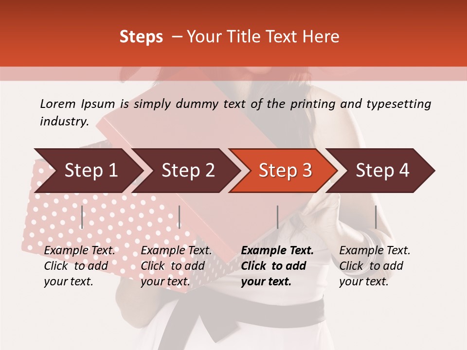 Adult Brunette Cute PowerPoint Template