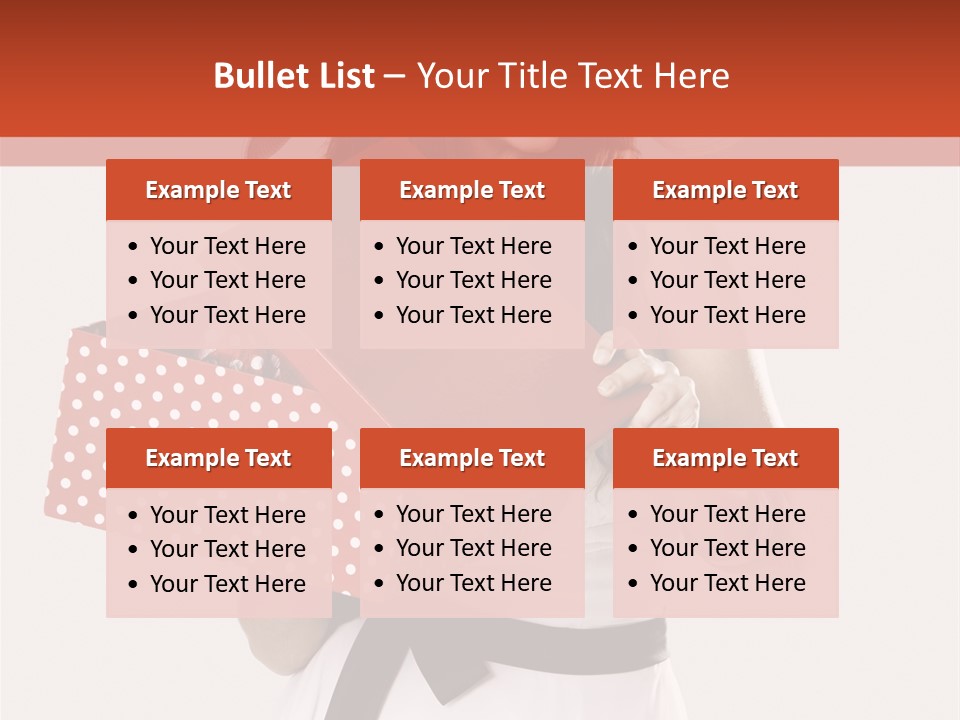 Adult Brunette Cute PowerPoint Template