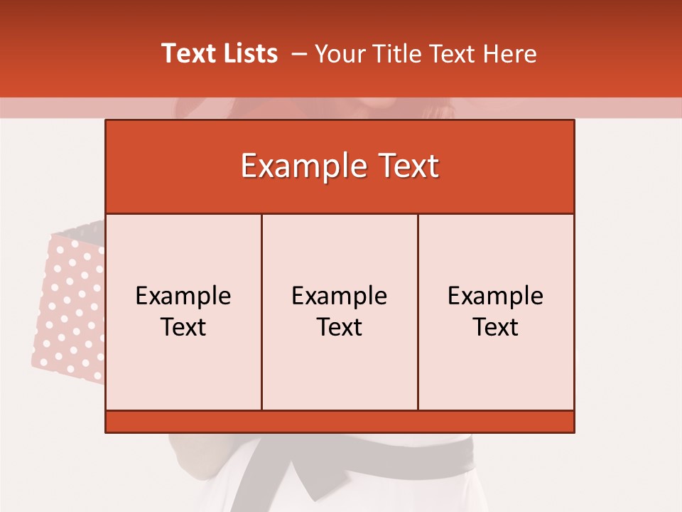 Adult Brunette Cute PowerPoint Template