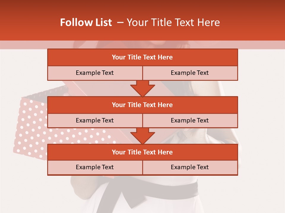 Adult Brunette Cute PowerPoint Template