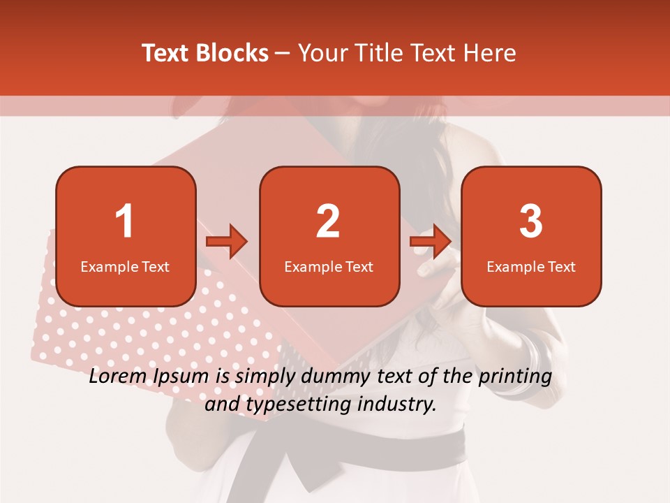 Adult Brunette Cute PowerPoint Template