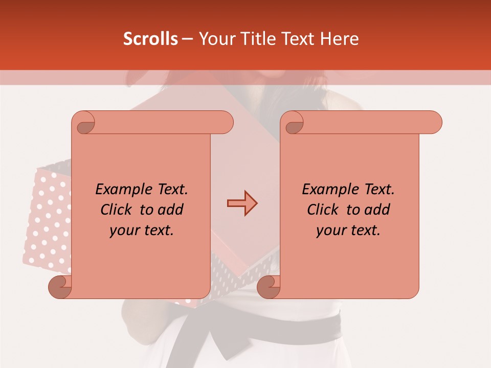 Adult Brunette Cute PowerPoint Template