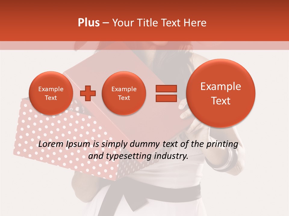 Adult Brunette Cute PowerPoint Template