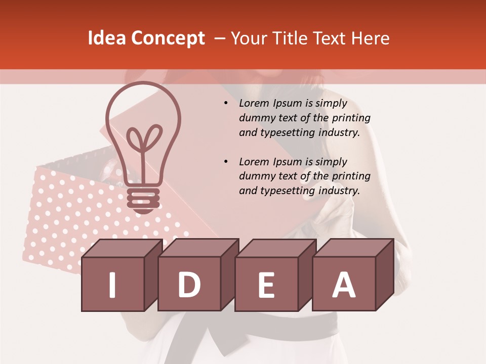 Adult Brunette Cute PowerPoint Template