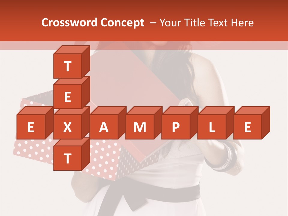 Adult Brunette Cute PowerPoint Template