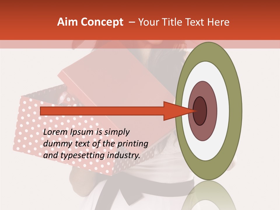 Adult Brunette Cute PowerPoint Template