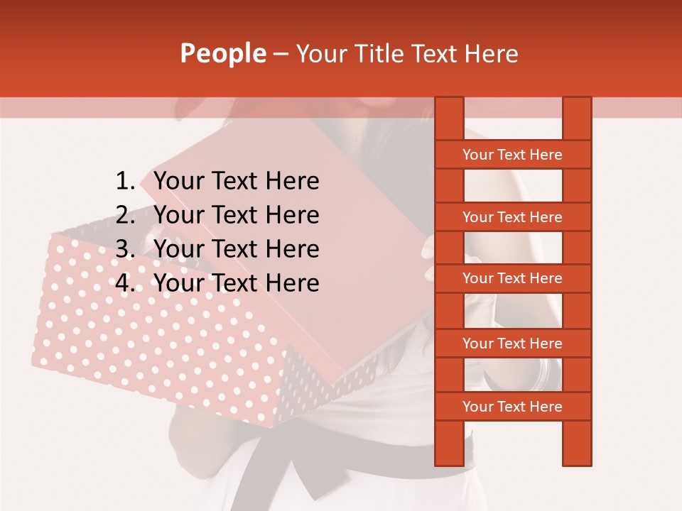 Adult Brunette Cute PowerPoint Template