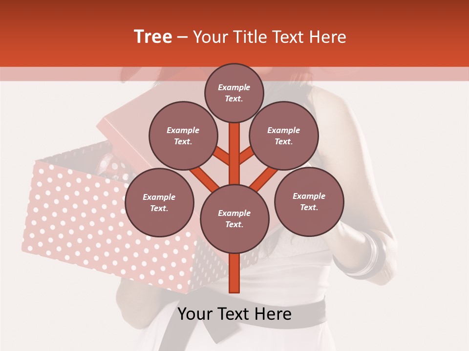 Adult Brunette Cute PowerPoint Template