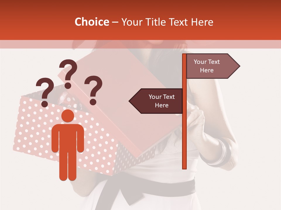 Adult Brunette Cute PowerPoint Template