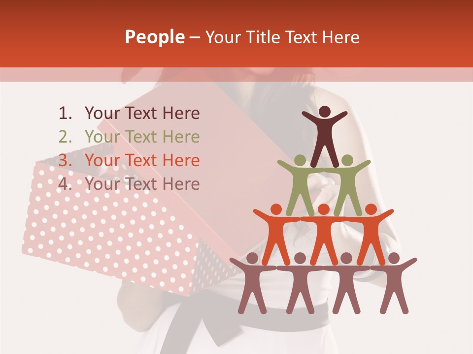 Adult Brunette Cute PowerPoint Template