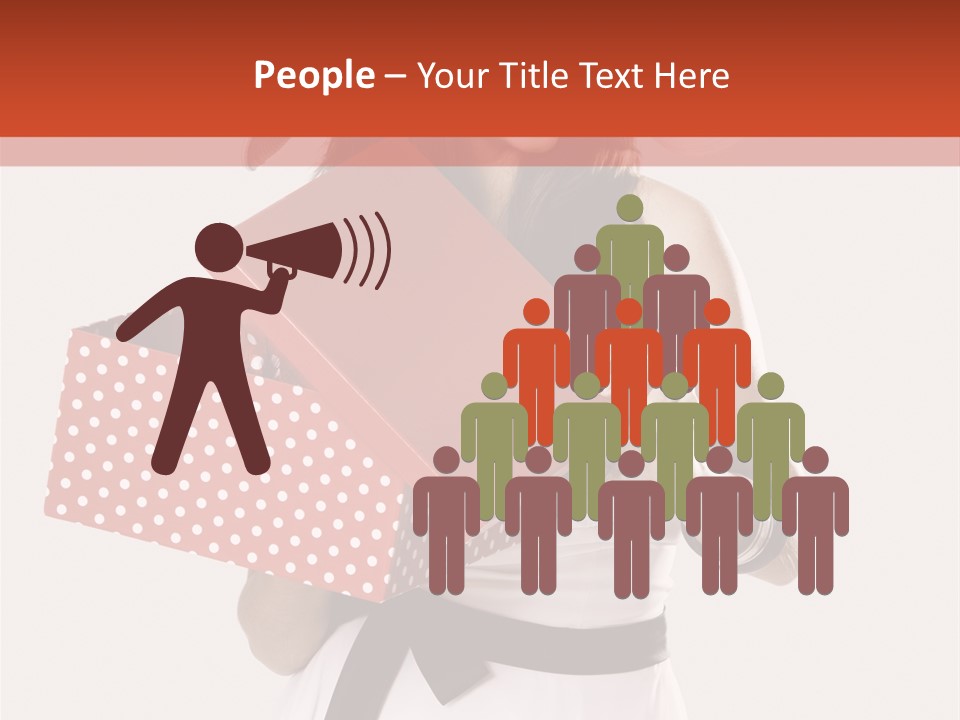 Adult Brunette Cute PowerPoint Template